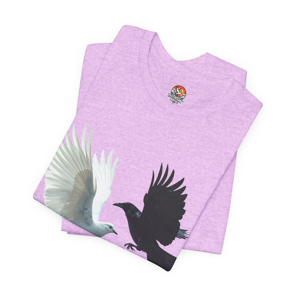 Pezzzo Gang & Mürder Crüe Crow Dove Collaboration Unisex Jersey Short Sleeve Tee