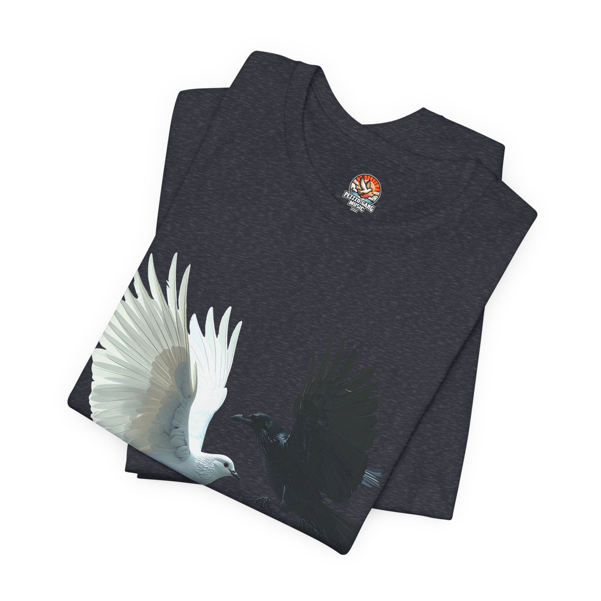 Pezzzo Gang & Mürder Crüe Crow Dove Collaboration Unisex Jersey Short Sleeve Tee