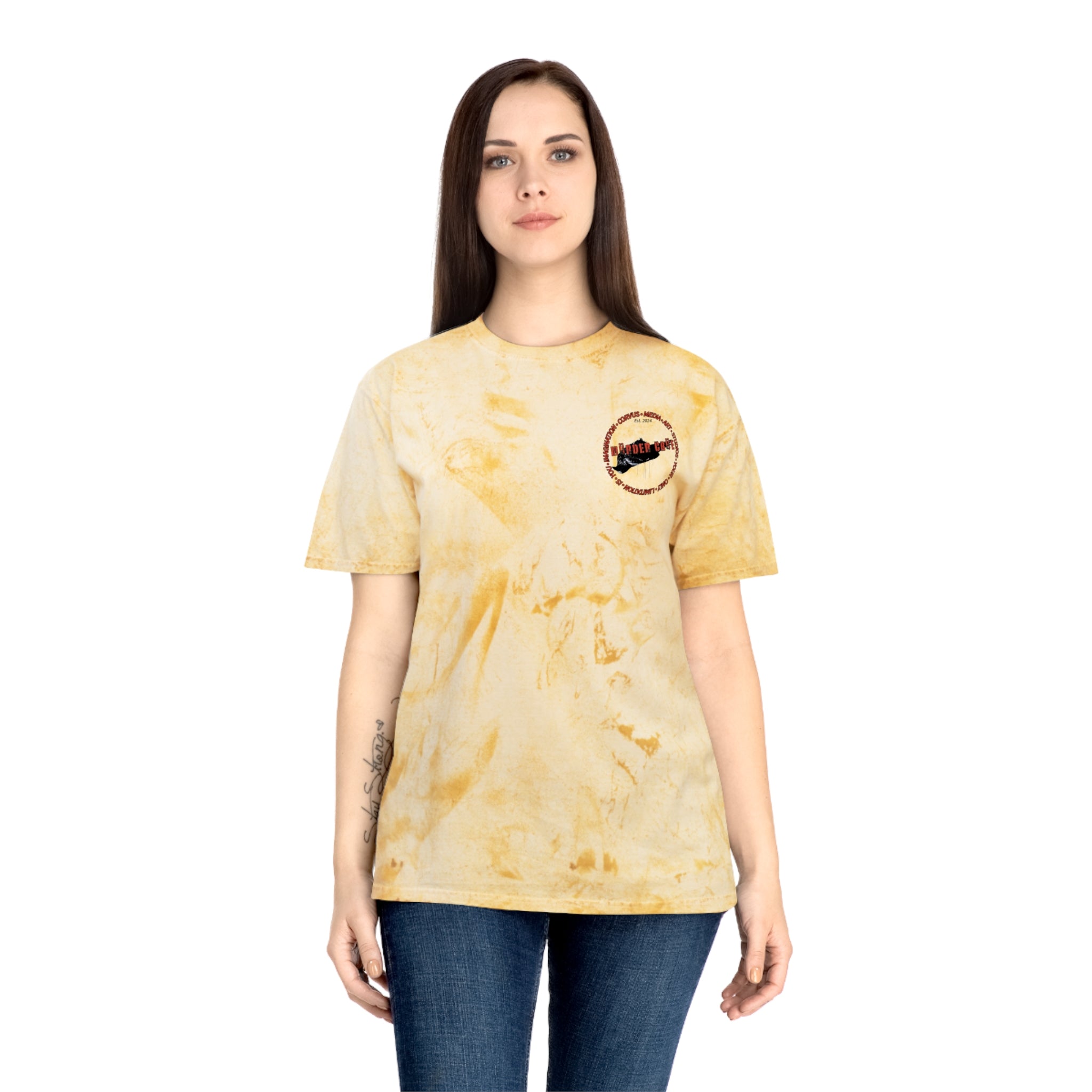 Mürder Crüe by Corvus- Color Blast Unisex T-Shirt, Artistic Tee, Unique Casual Wear, Creative Expression Apparel
