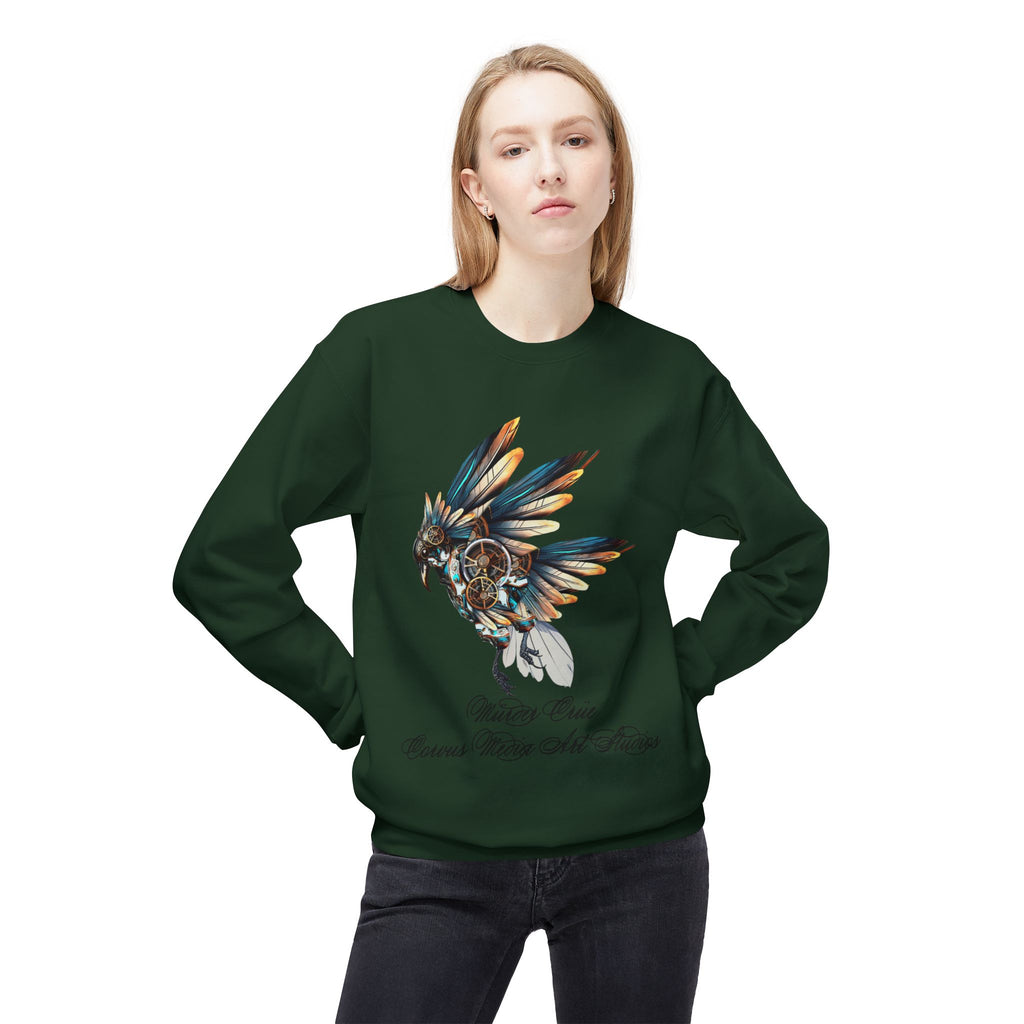 Native Dreamcatcher Eagle Crewneck Sweatshirt – 'Protect Our Cousins, Watch Our Futures'