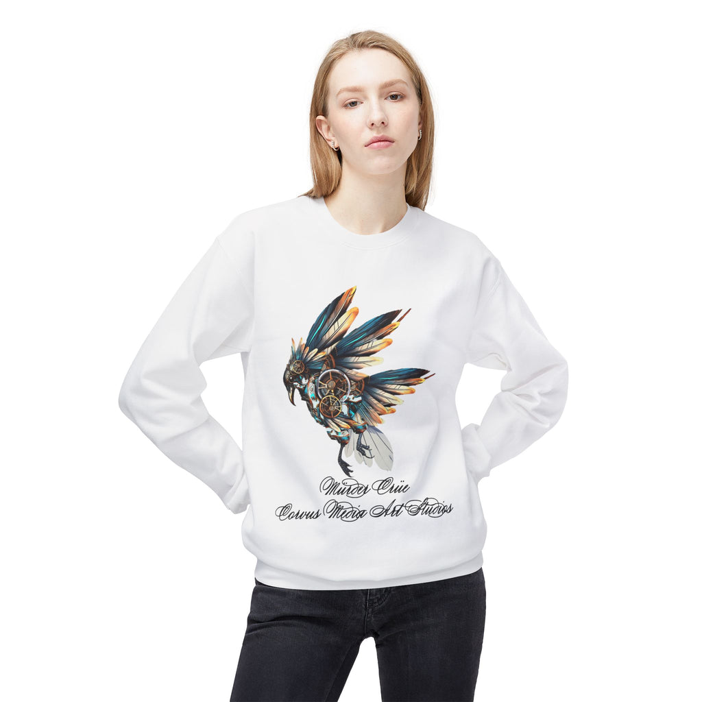 Native Dreamcatcher Eagle Crewneck Sweatshirt – 'Protect Our Cousins, Watch Our Futures'