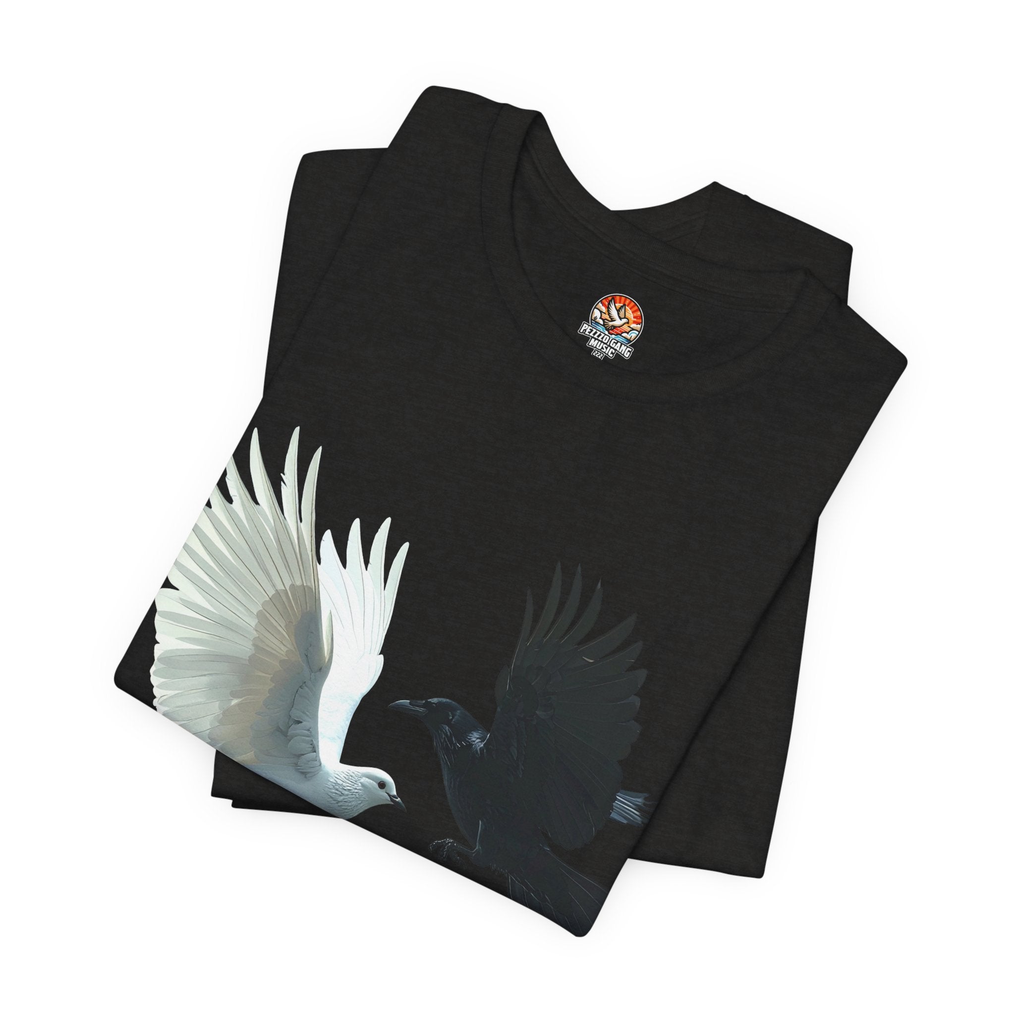Pezzzo Gang & Mürder Crüe Crow Dove Collaboration Unisex Jersey Short Sleeve Tee
