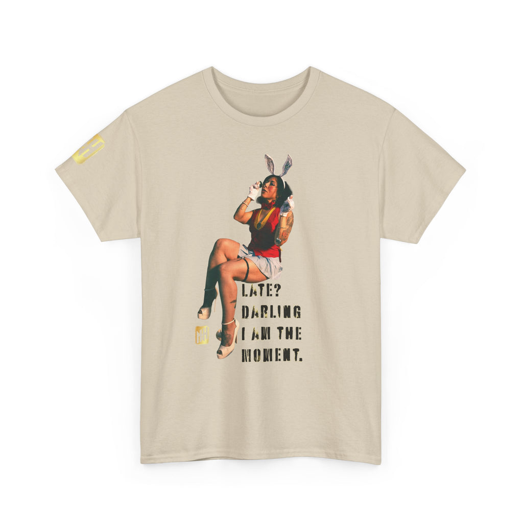 "Late? Darling, I Am the Moment" by Nicholas Harvey Featuring Kitty Gracia Graphic Tee