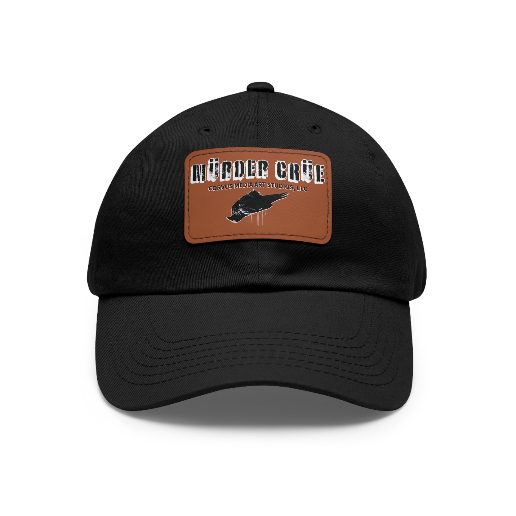 Mürder Crüe by Corvus- Dad Hat with Leather Patch - Perfect for Outdoor Adventures, Birthdays, and Everyday Wear, Casual Hat, Unique Gift, [...]