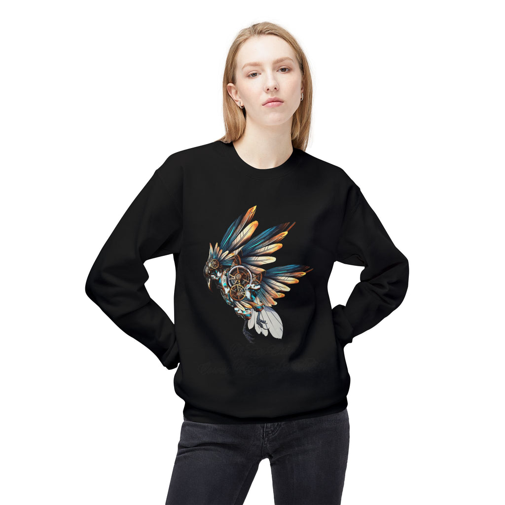 Native Dreamcatcher Eagle Crewneck Sweatshirt – 'Protect Our Cousins, Watch Our Futures'