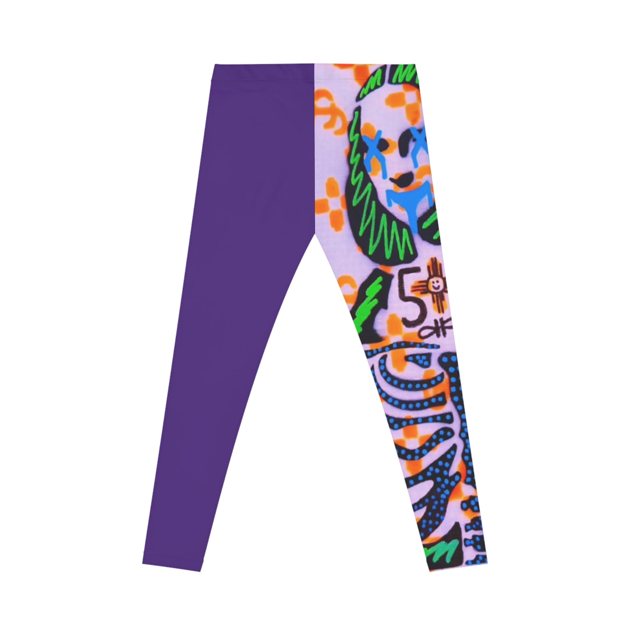 Mona Lisa Street-Art Leggings — Bold Graphic AOP Women’s Leggings