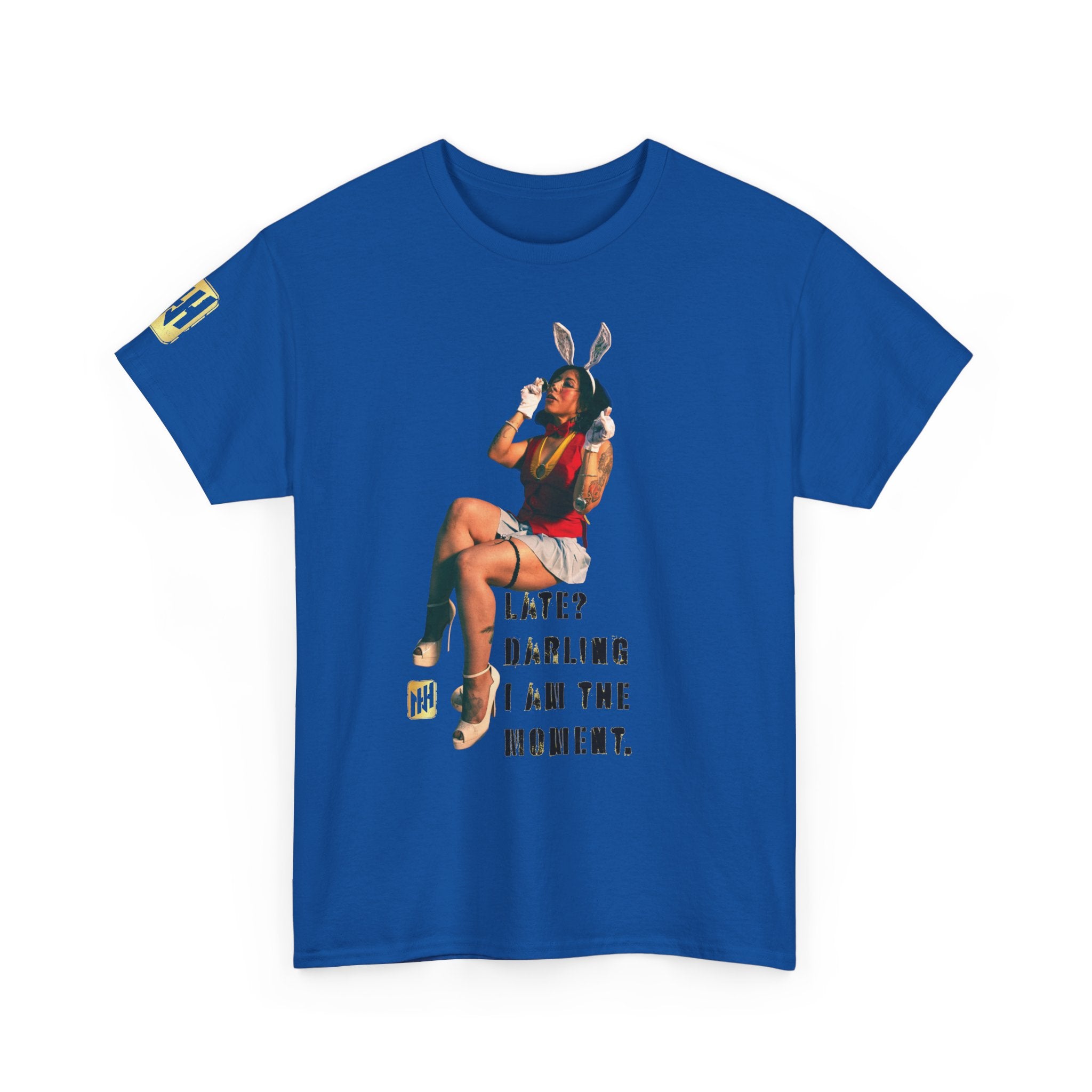"Late? Darling, I Am the Moment" by Nicholas Harvey Featuring Kitty Gracia Graphic Tee
