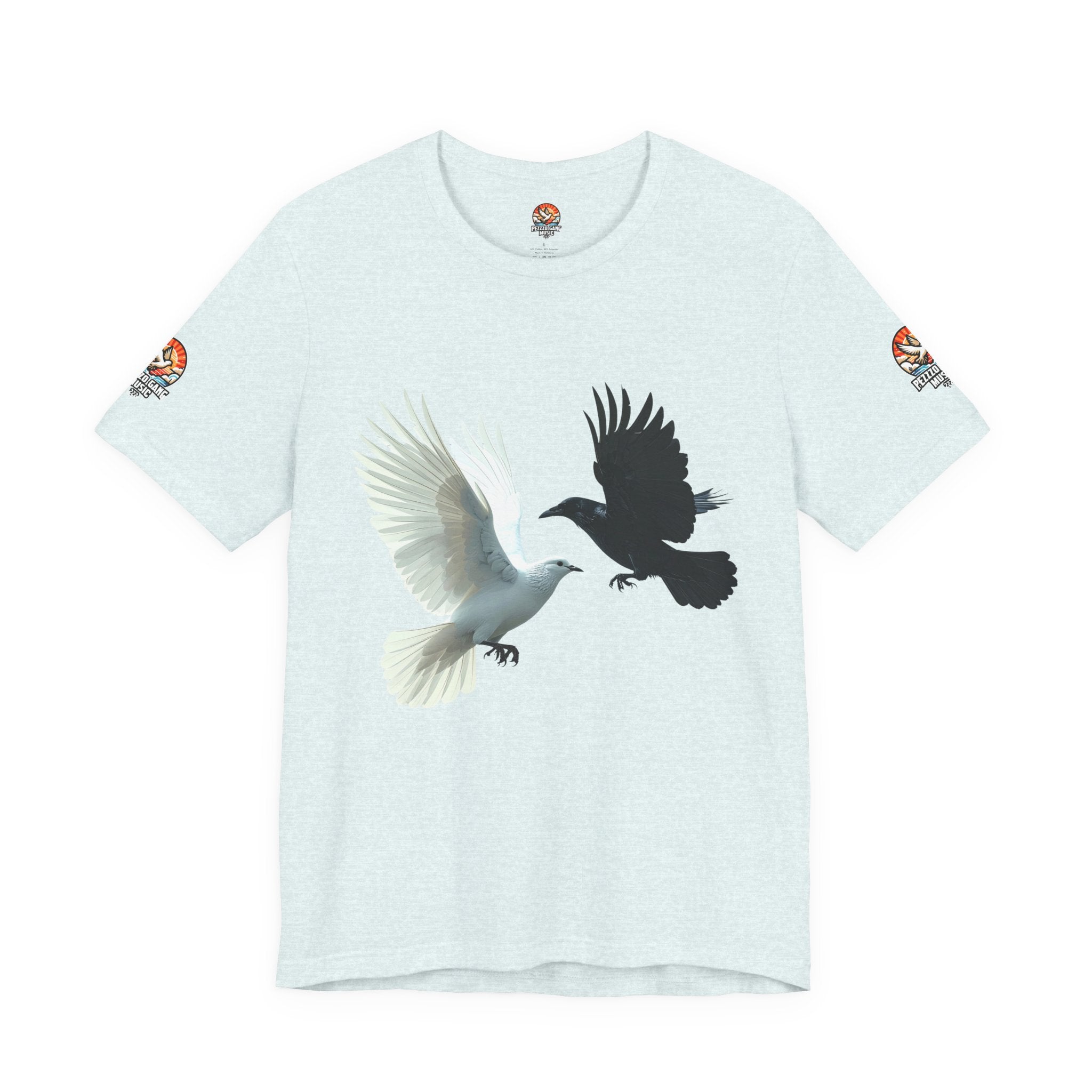 Pezzzo Gang & Mürder Crüe Crow Dove Collaboration Unisex Jersey Short Sleeve Tee