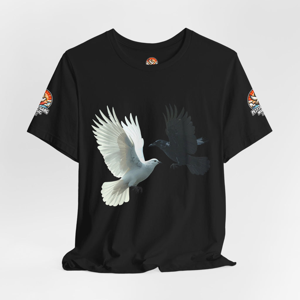 Pezzzo Gang & Mürder Crüe Crow Dove Collaboration Unisex Jersey Short Sleeve Tee