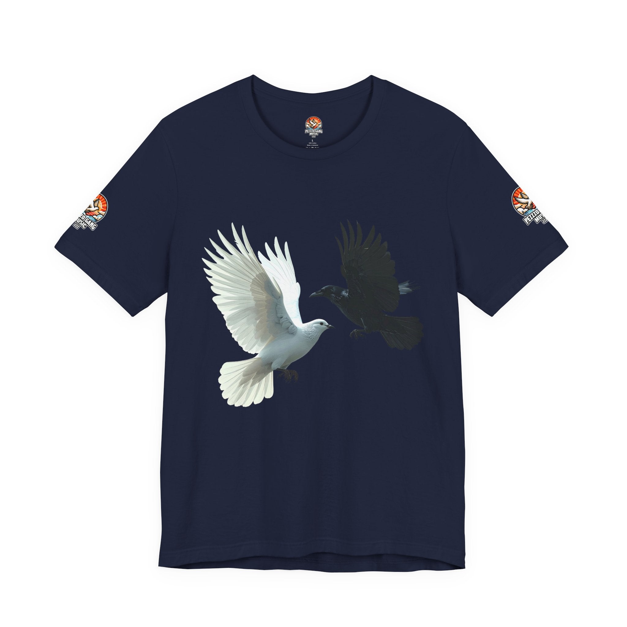Pezzzo Gang & Mürder Crüe Crow Dove Collaboration Unisex Jersey Short Sleeve Tee