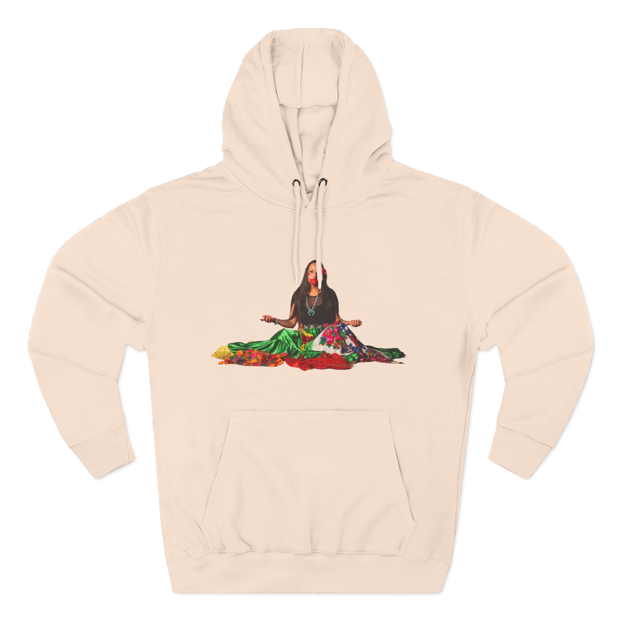 STOP MURDER: Diné - Limited Edition: Nikki- by Nicholas Harvey- Three-Panel Fleece Hoodie, Unique Gift for Artists, Comfortable Casual Wear