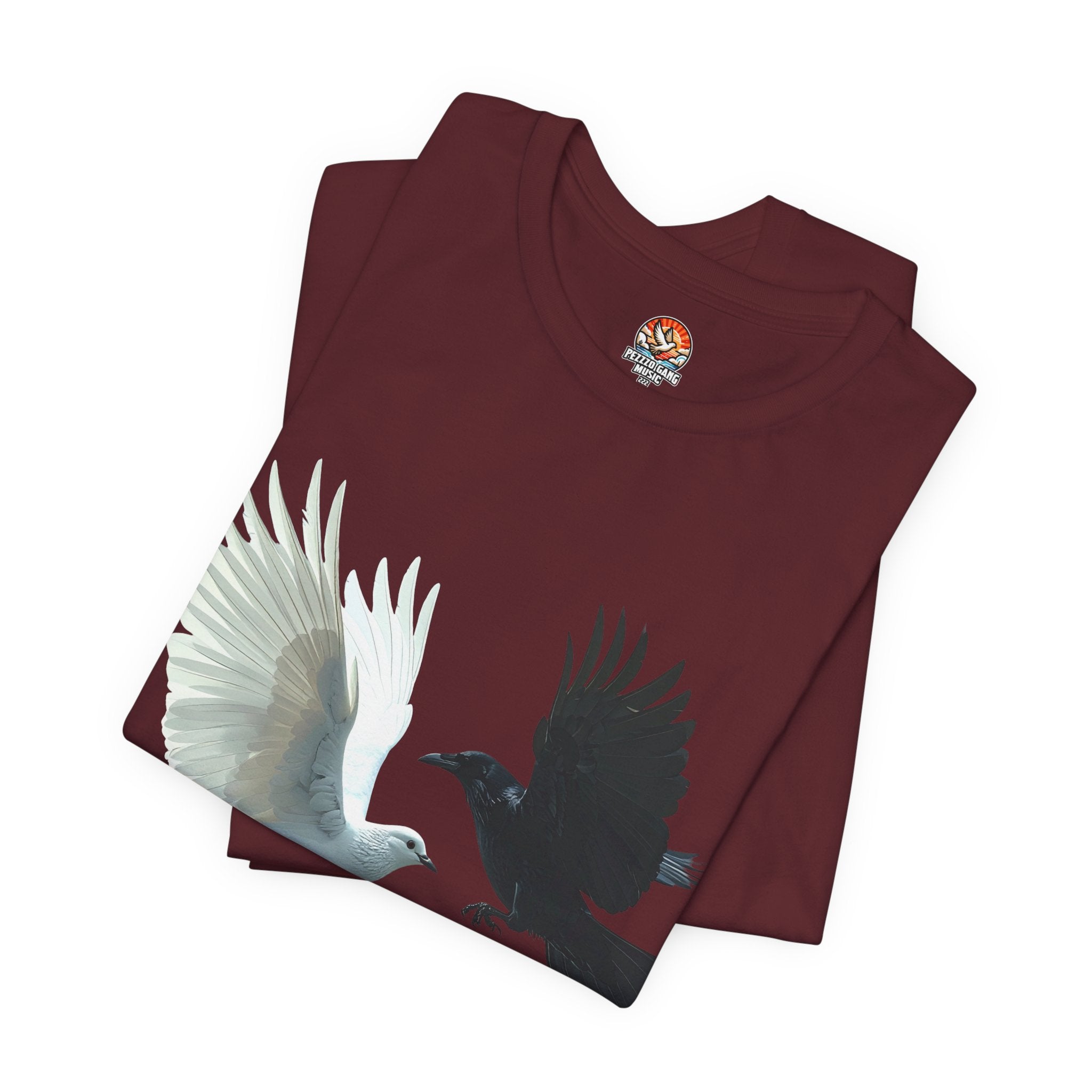 Pezzzo Gang & Mürder Crüe Crow Dove Collaboration Unisex Jersey Short Sleeve Tee