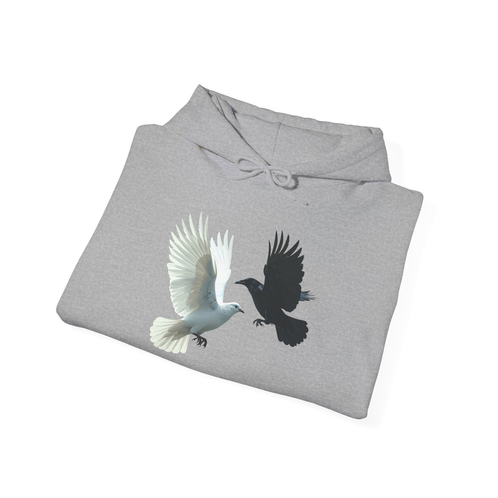 Pezzzo Gang & Mürder Crüe Collab Hoodie — Dove and Crow Contrast Graphic Pullover