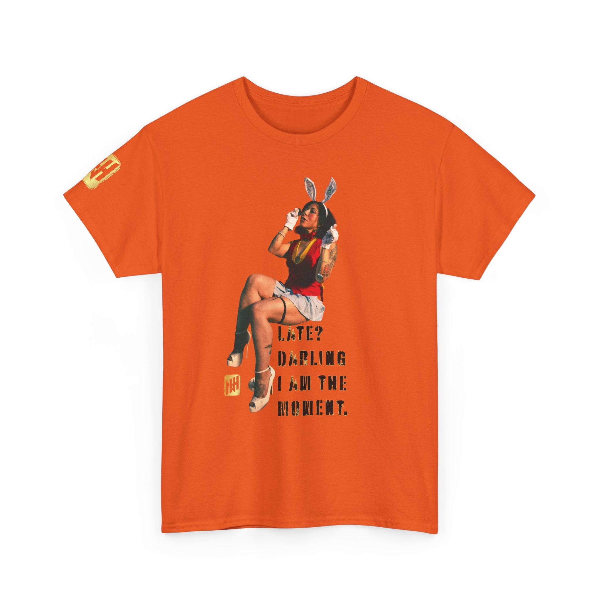"Late? Darling, I Am the Moment" by Nicholas Harvey Featuring Kitty Gracia Graphic Tee