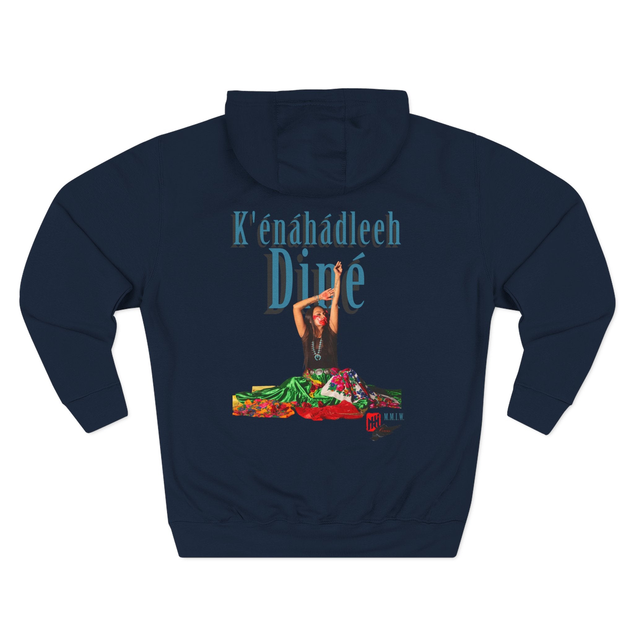 STOP MURDER: Diné - Limited Edition: Nikki- by Nicholas Harvey- Three-Panel Fleece Hoodie, Unique Gift for Artists, Comfortable Casual Wear