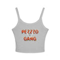 Pezzzo Gang Floral Crop Tank — Women's Spaghetti Strap Graphic Tank Top