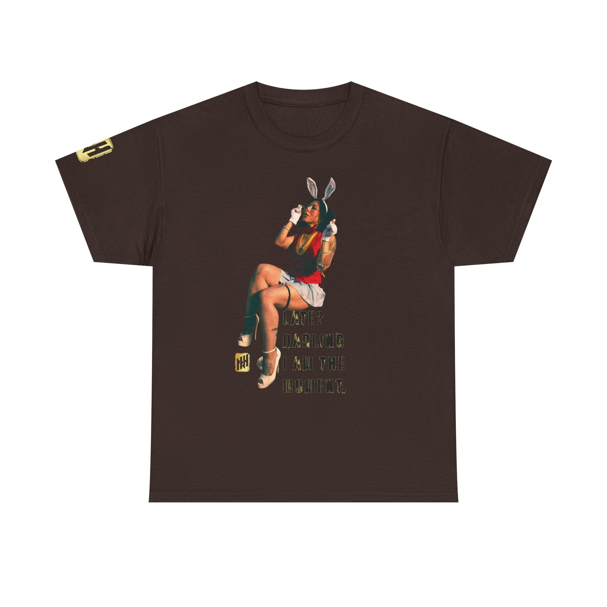 "Late? Darling, I Am the Moment" by Nicholas Harvey Featuring Kitty Gracia Graphic Tee