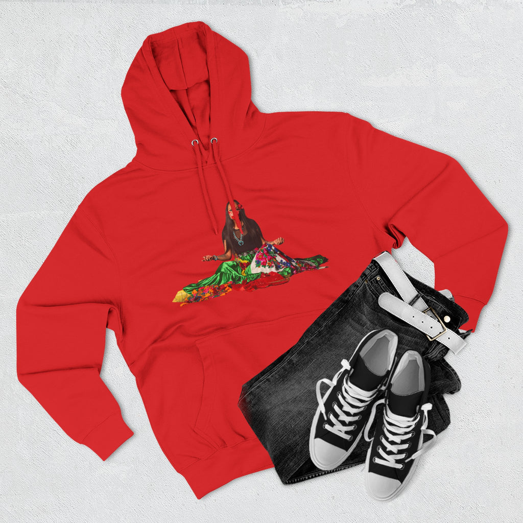 STOP MURDER: Diné - Limited Edition: Nikki- by Nicholas Harvey- Three-Panel Fleece Hoodie, Unique Gift for Artists, Comfortable Casual Wear