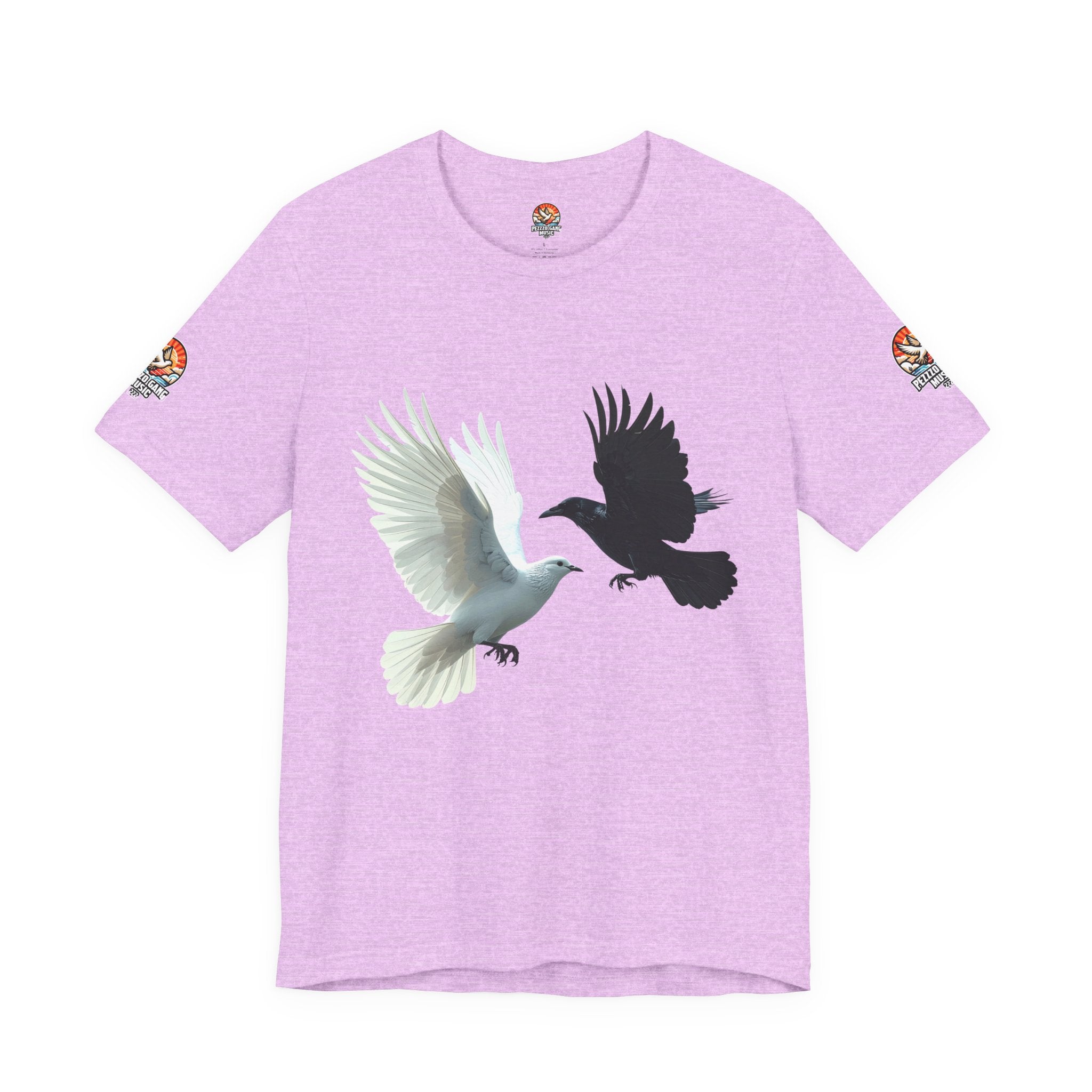 Pezzzo Gang & Mürder Crüe Crow Dove Collaboration Unisex Jersey Short Sleeve Tee