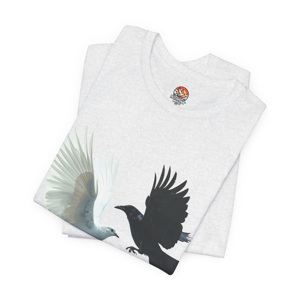 Pezzzo Gang & Mürder Crüe Crow Dove Collaboration Unisex Jersey Short Sleeve Tee