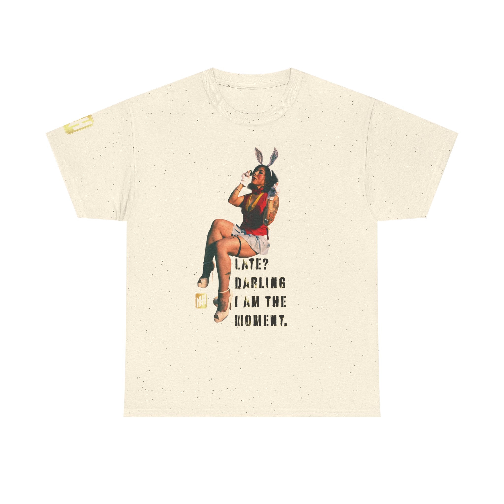 "Late? Darling, I Am the Moment" by Nicholas Harvey Featuring Kitty Gracia Graphic Tee