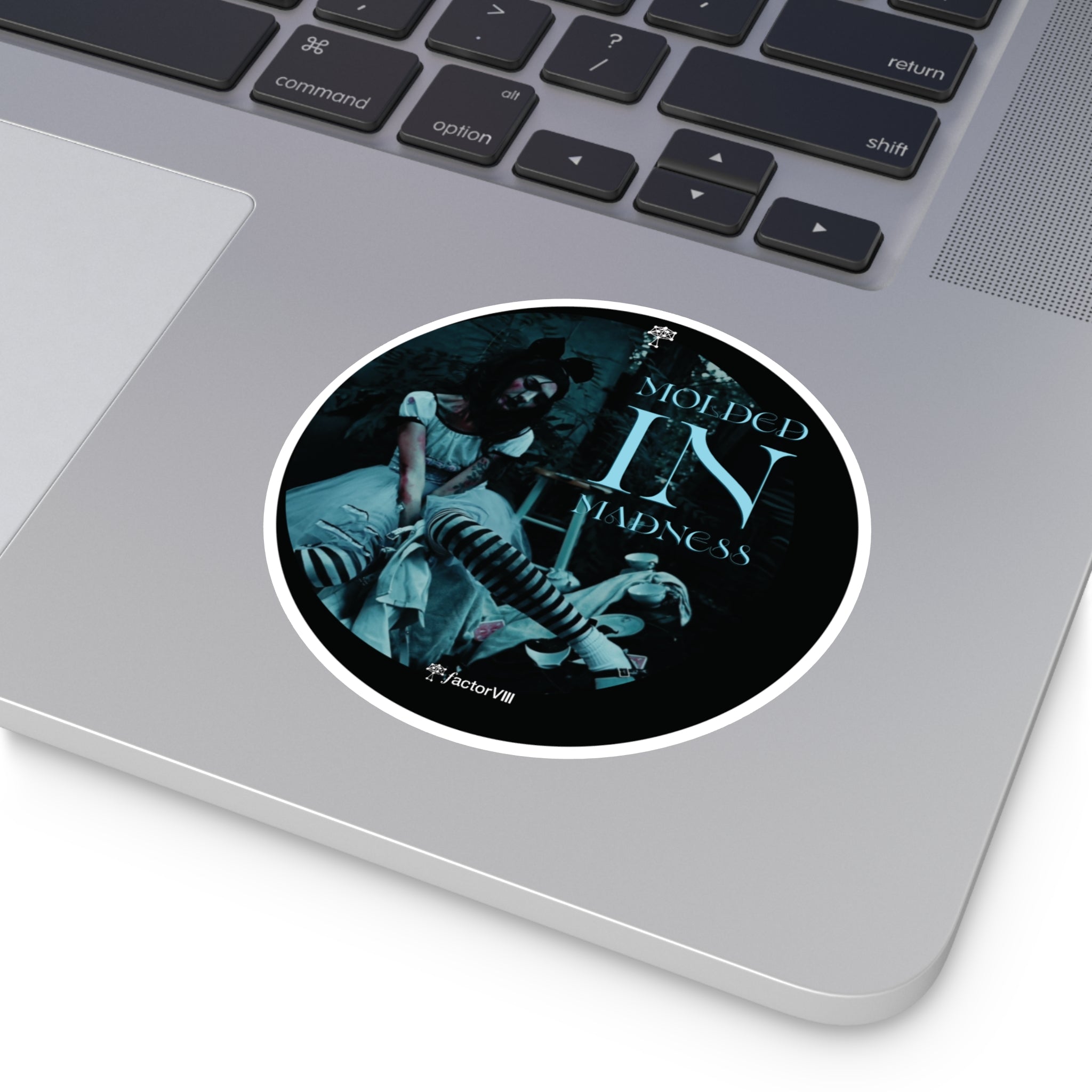 Molded in Madness  by Factor VIII Photography-  Vinyl Stickers – Unique Gothic Art Decor