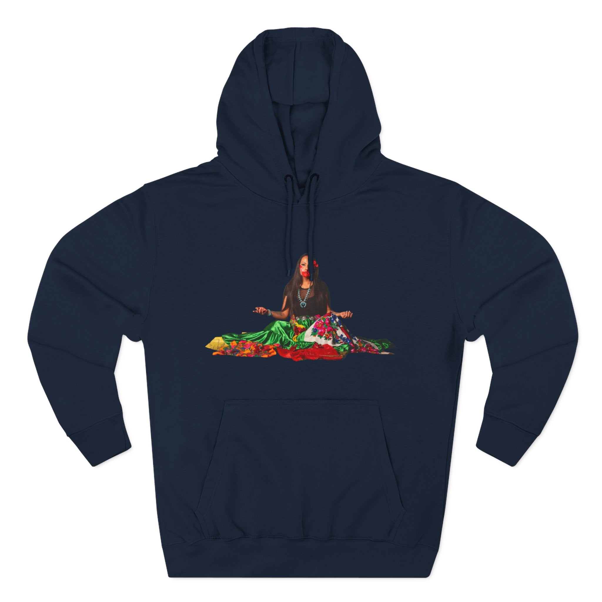 STOP MURDER: Diné - Limited Edition: Nikki- by Nicholas Harvey- Three-Panel Fleece Hoodie, Unique Gift for Artists, Comfortable Casual Wear
