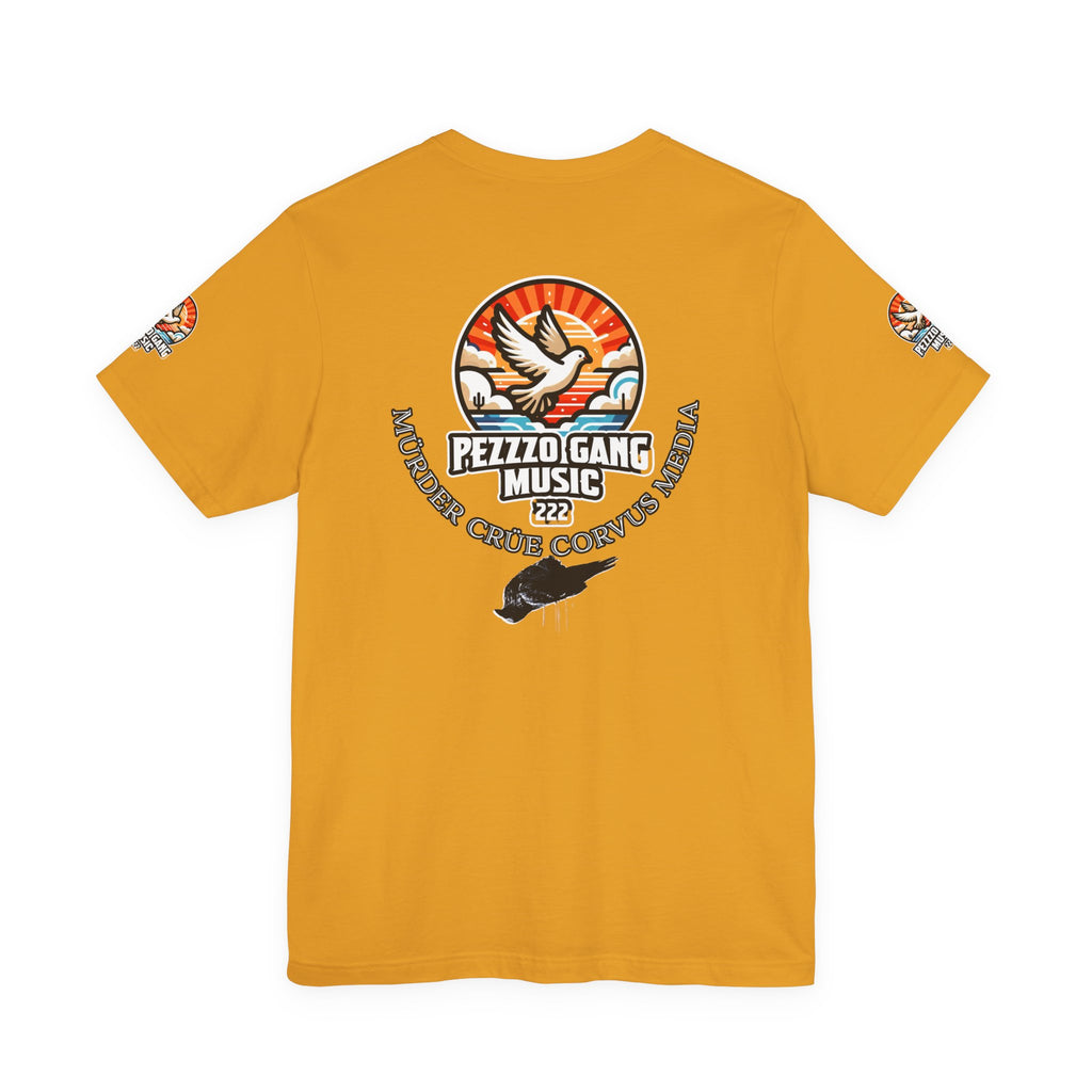 Pezzzo Gang & Mürder Crüe Crow Dove Collaboration Unisex Jersey Short Sleeve Tee