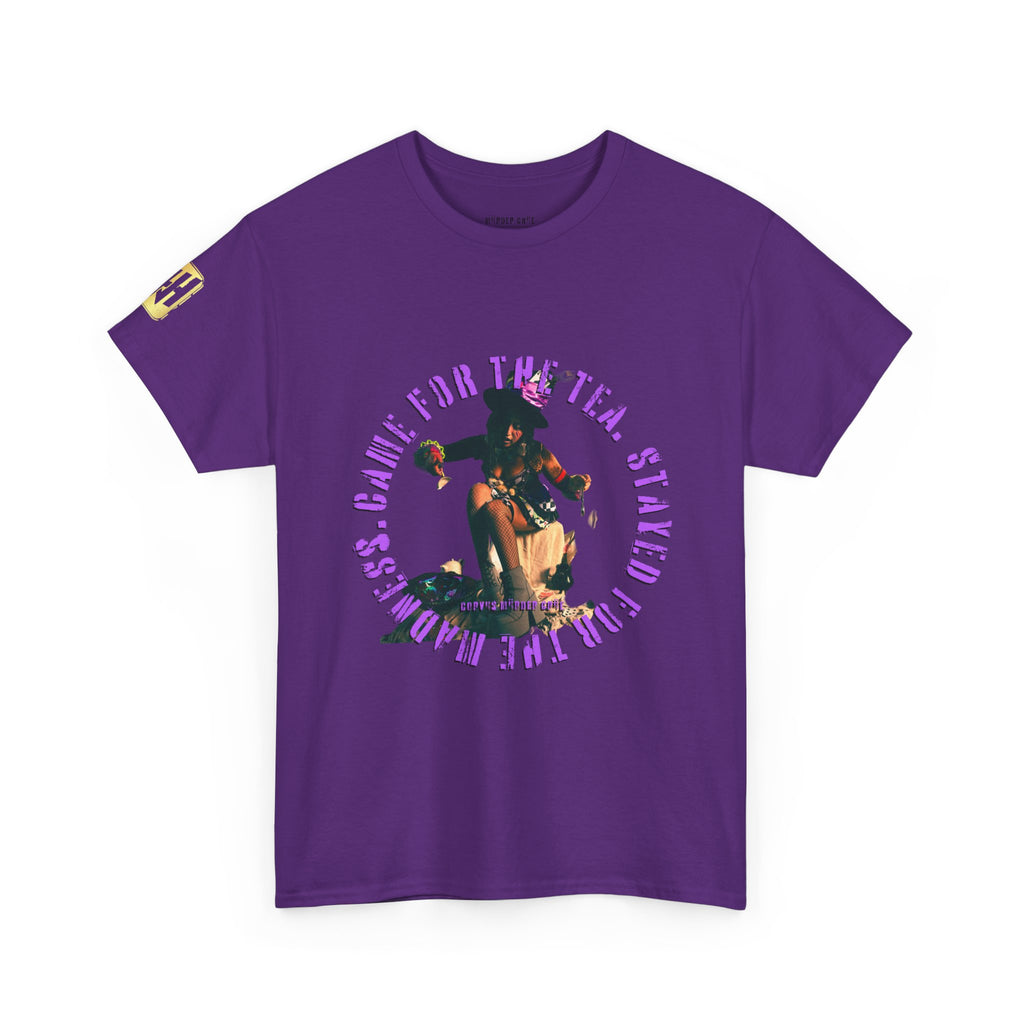 Came For The Tea by Nicholas Harvey- Featuring Veil of The Fae- Unisex Cotton Tee - 'Came for the Tea, Stayed for the Vibes' Shirt