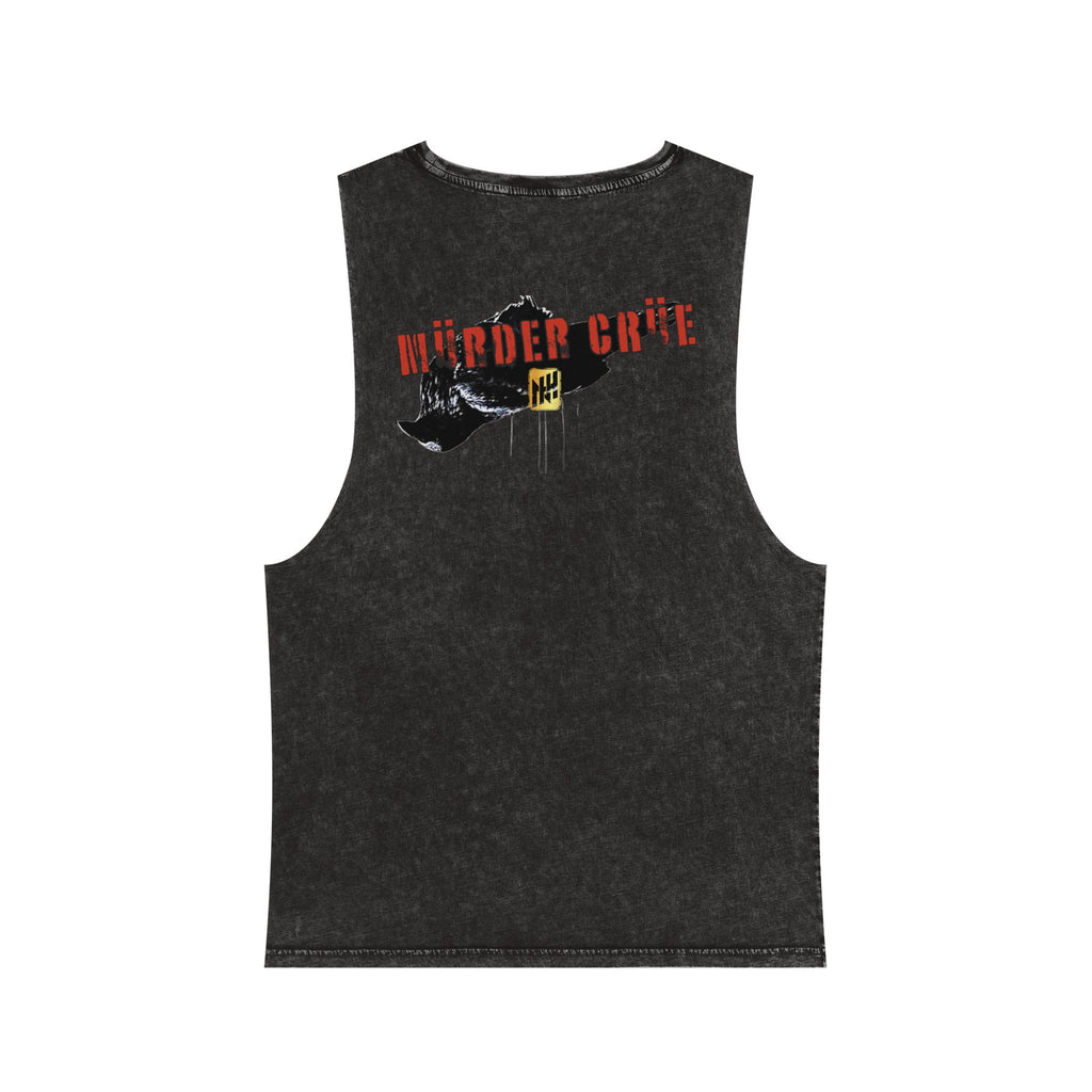 Dapper but Deeply Disturbed by Nicholas Harvey- Co-Stonewash Graphic Tank Top, Relaxed Summer Casual, Perfect for Music Festivals, Graphic Apparel for Men and Women, Streetwear
