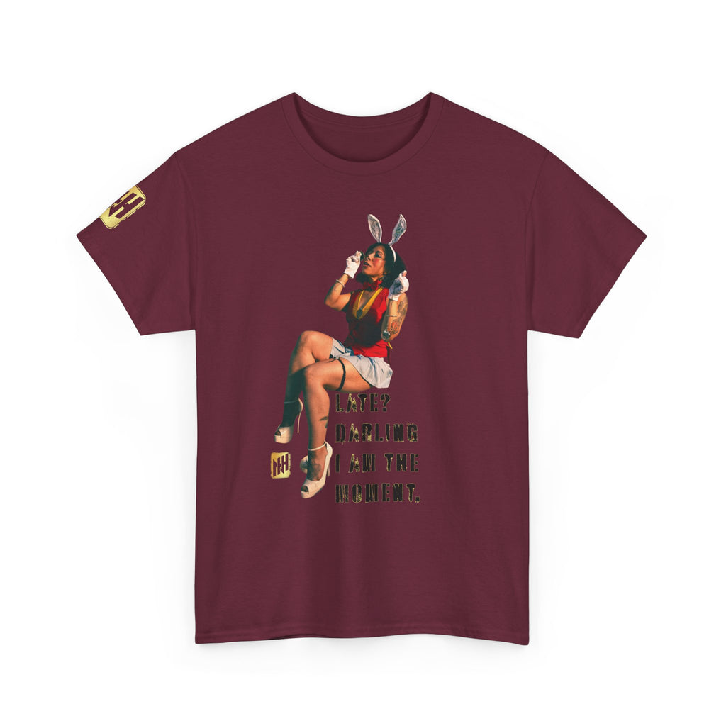 "Late? Darling, I Am the Moment" by Nicholas Harvey Featuring Kitty Gracia Graphic Tee