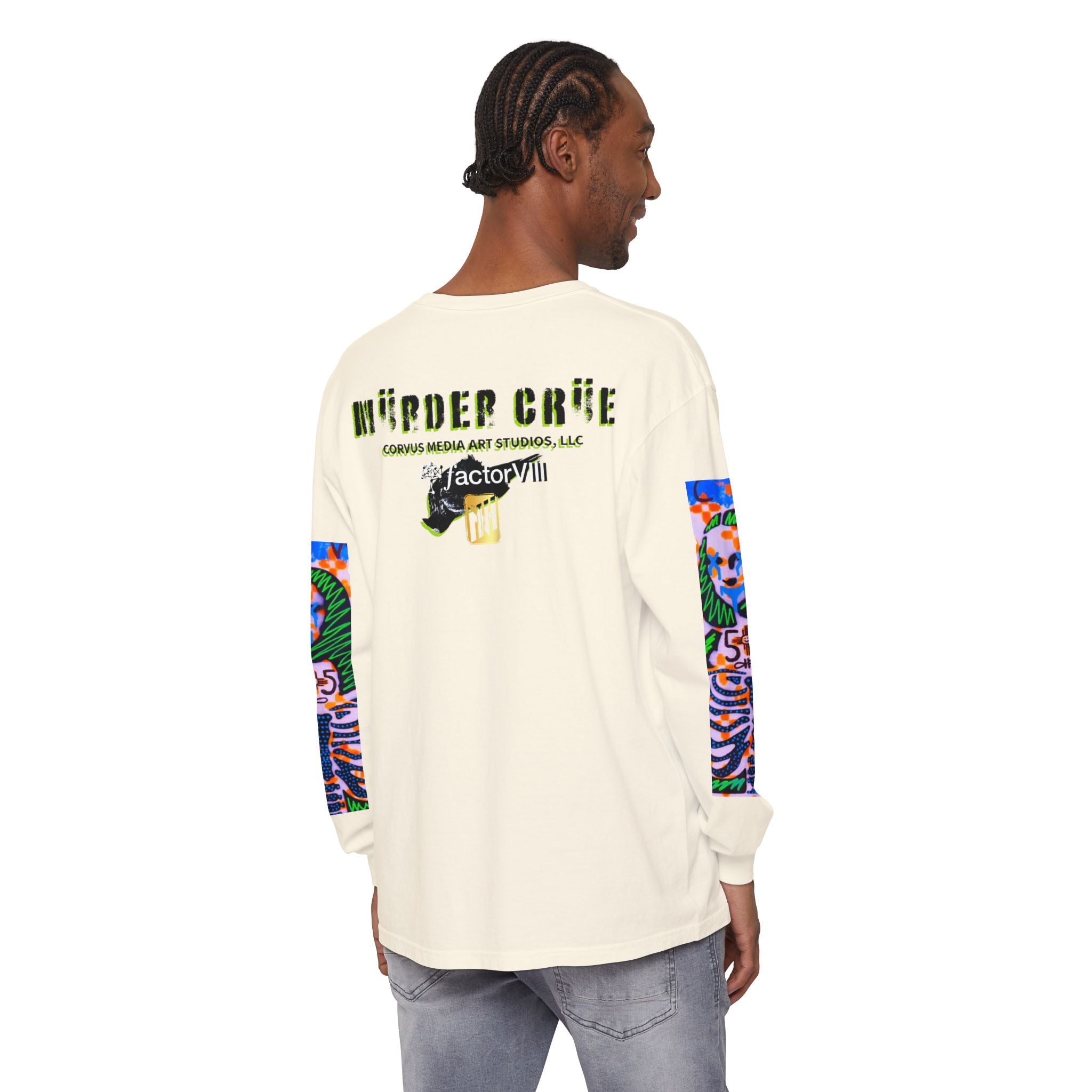 Skeleton Mona Lisa Long Sleeve Tee — 'New Wave' Graphic Shirt