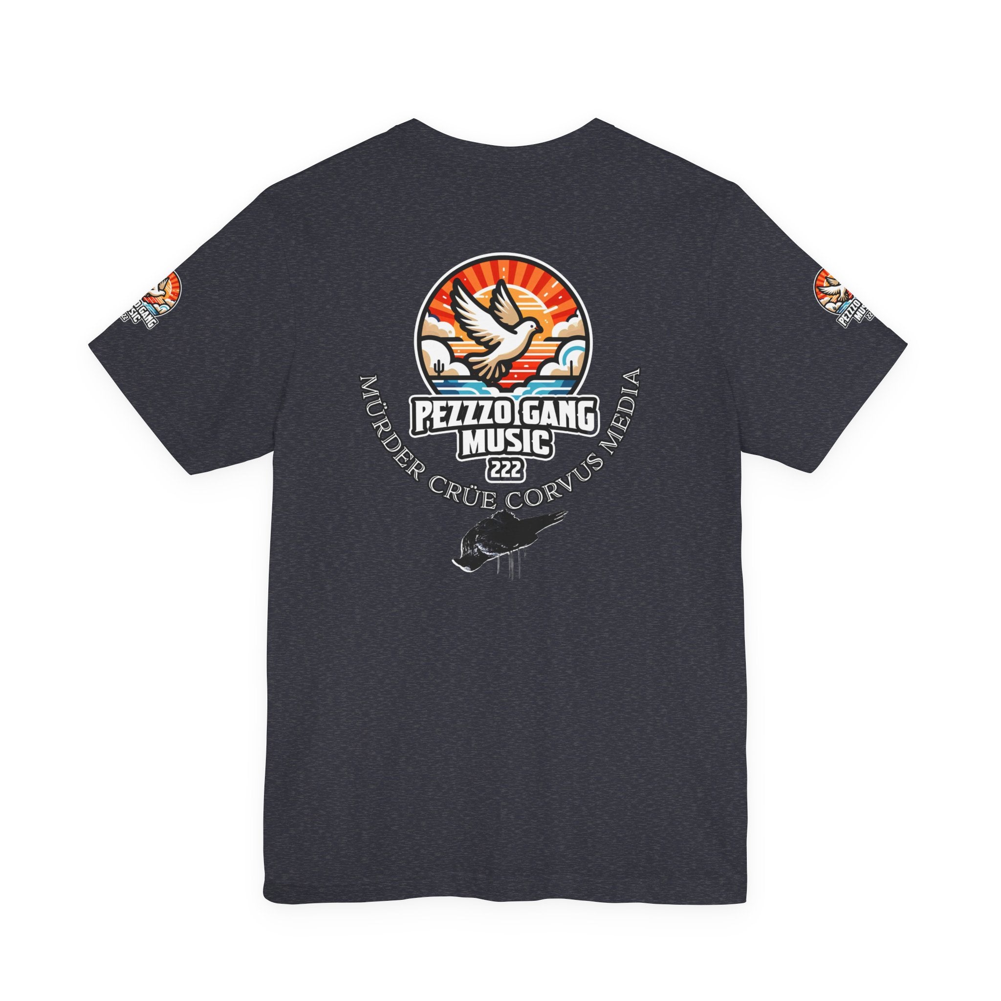 Pezzzo Gang & Mürder Crüe Crow Dove Collaboration Unisex Jersey Short Sleeve Tee