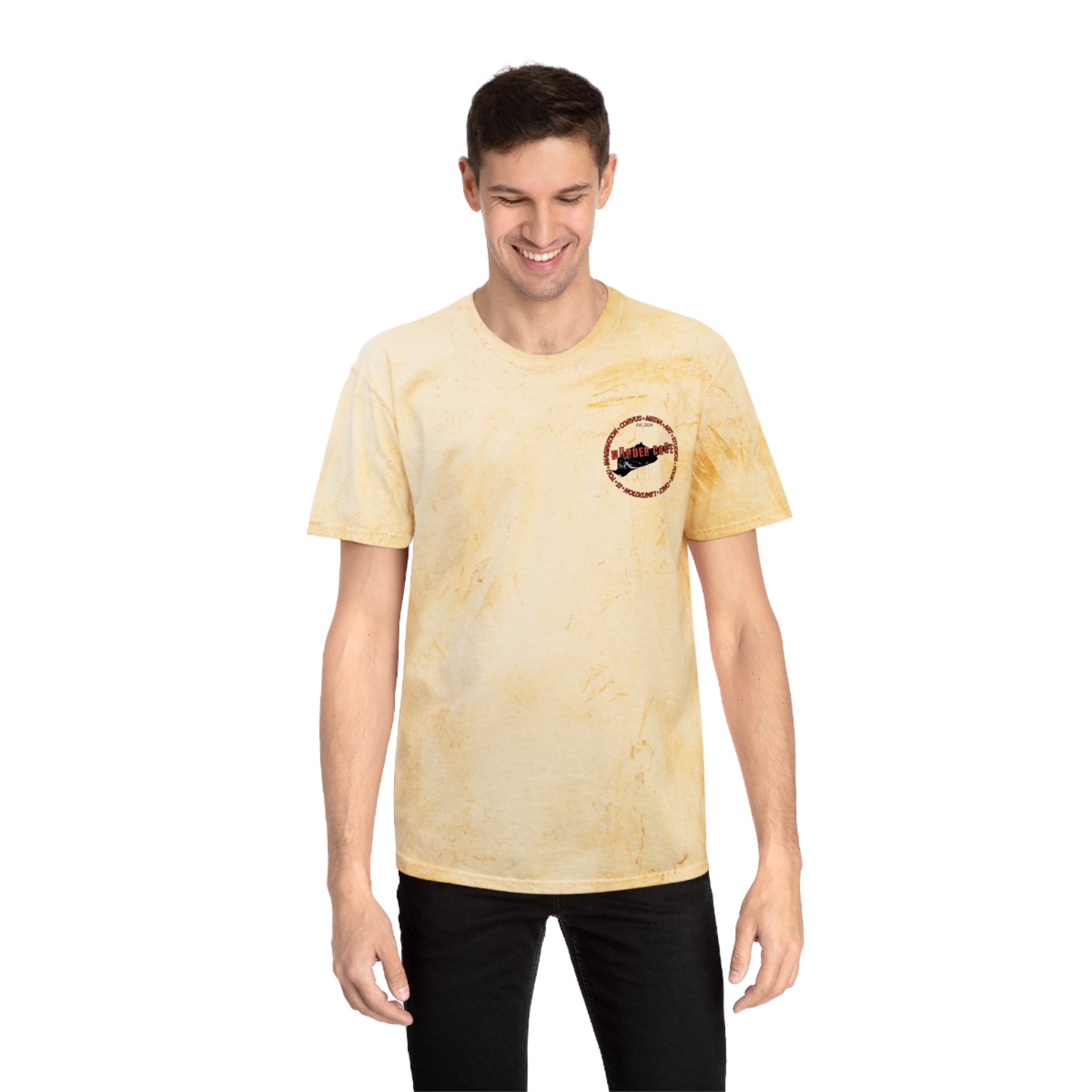 Mürder Crüe by Corvus- Color Blast Unisex T-Shirt, Artistic Tee, Unique Casual Wear, Creative Expression Apparel