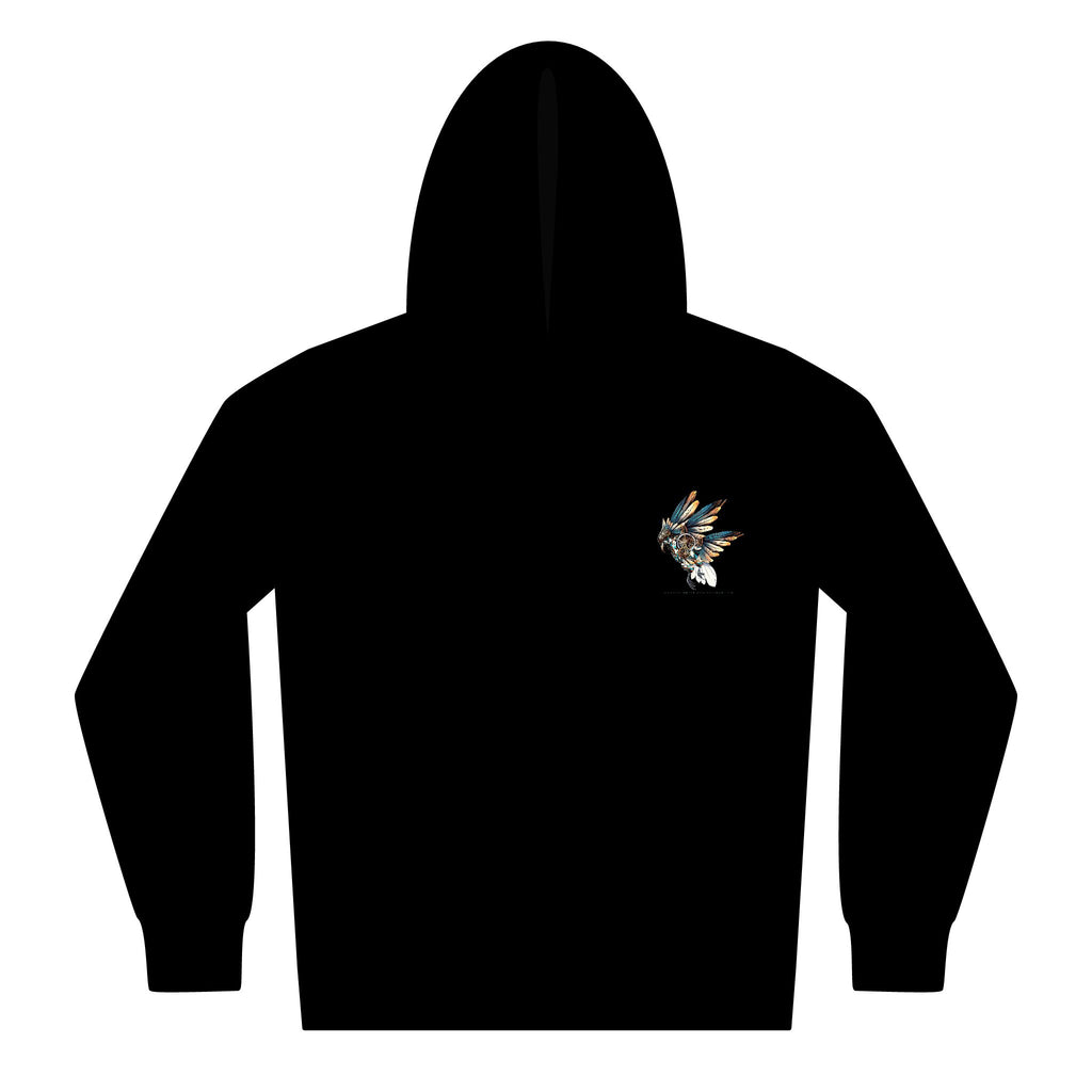 Fly With Me by Corvus- Stylish Youth Zipped Hoodie with Artistic Wing Design, Unisex Hoodie, Casual Wear, Gift for Teens, Comfortable Layering