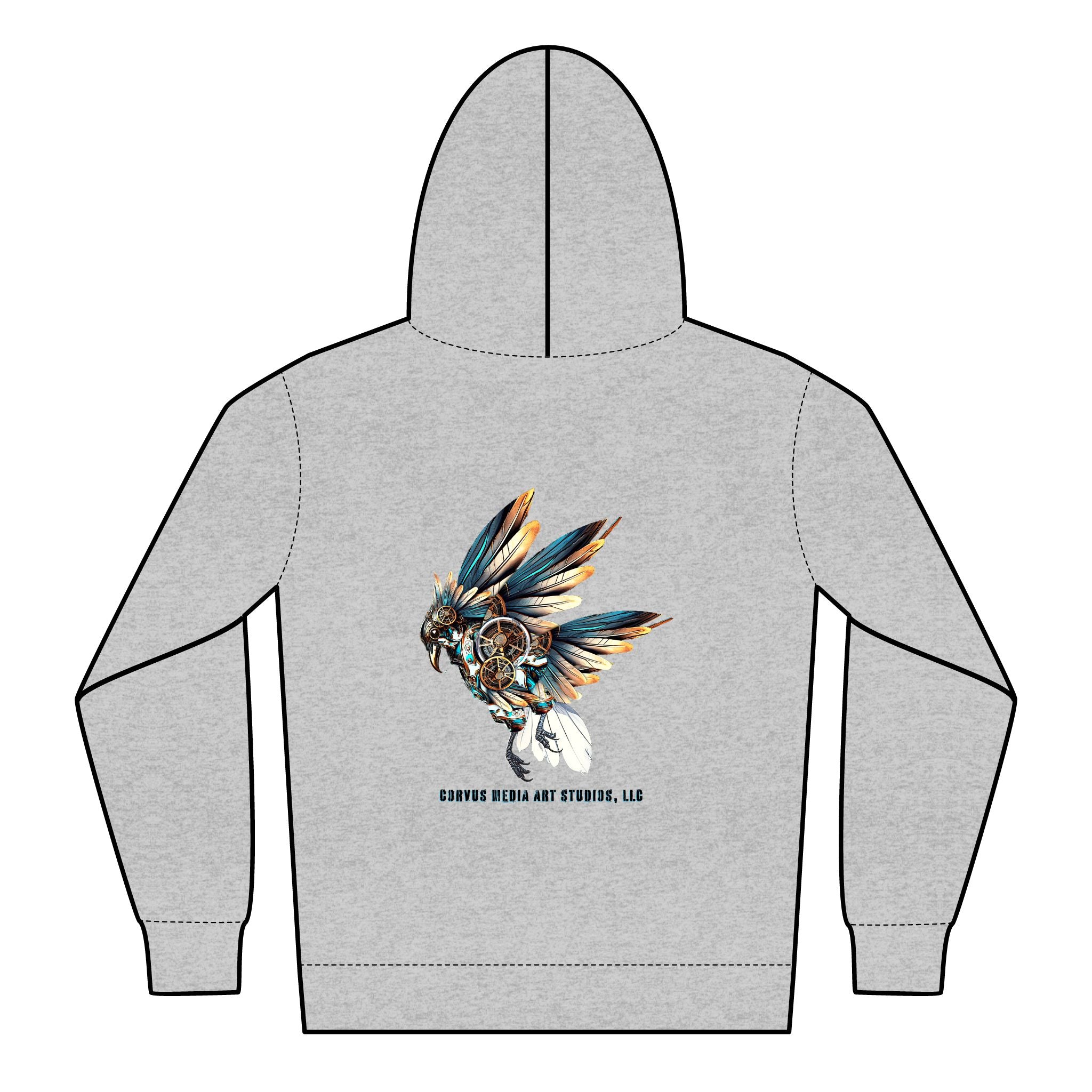 Fly With Me by Corvus- Stylish Youth Zipped Hoodie with Artistic Wing Design, Unisex Hoodie, Casual Wear, Gift for Teens, Comfortable Layering