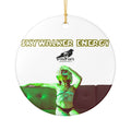 Skywalker Energy Ceramic Ornament — Retro Neon Pinup Holiday Decor