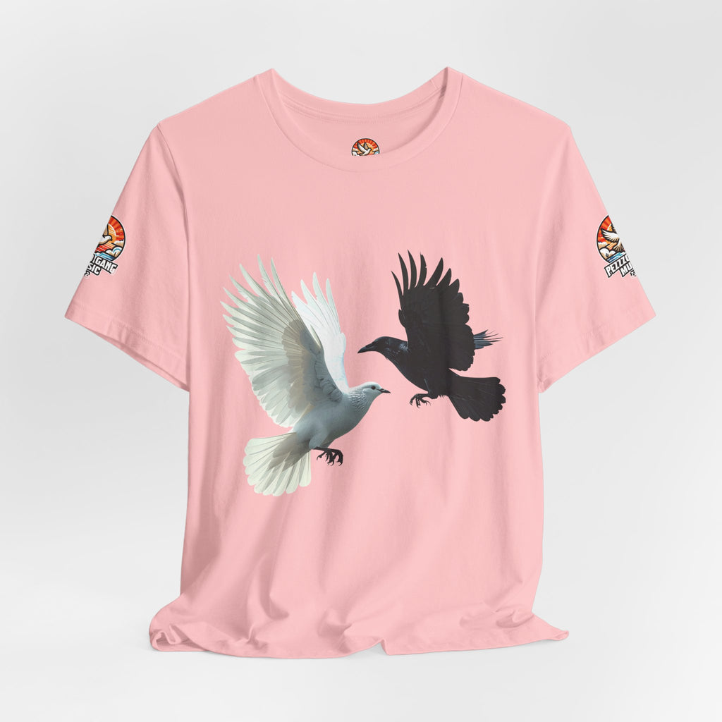 Pezzzo Gang & Mürder Crüe Crow Dove Collaboration Unisex Jersey Short Sleeve Tee