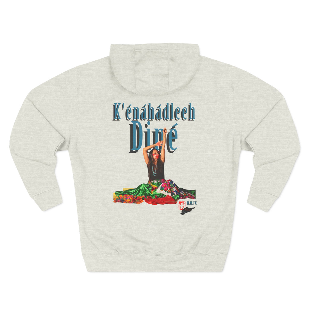 STOP MURDER: Diné - Limited Edition: Nikki- by Nicholas Harvey- Three-Panel Fleece Hoodie, Unique Gift for Artists, Comfortable Casual Wear