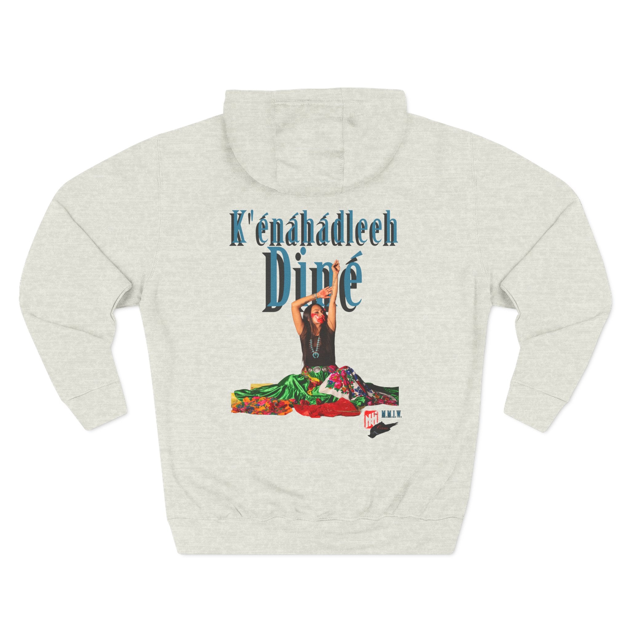 STOP MURDER: Diné - Limited Edition: Nikki- by Nicholas Harvey- Three-Panel Fleece Hoodie, Unique Gift for Artists, Comfortable Casual Wear