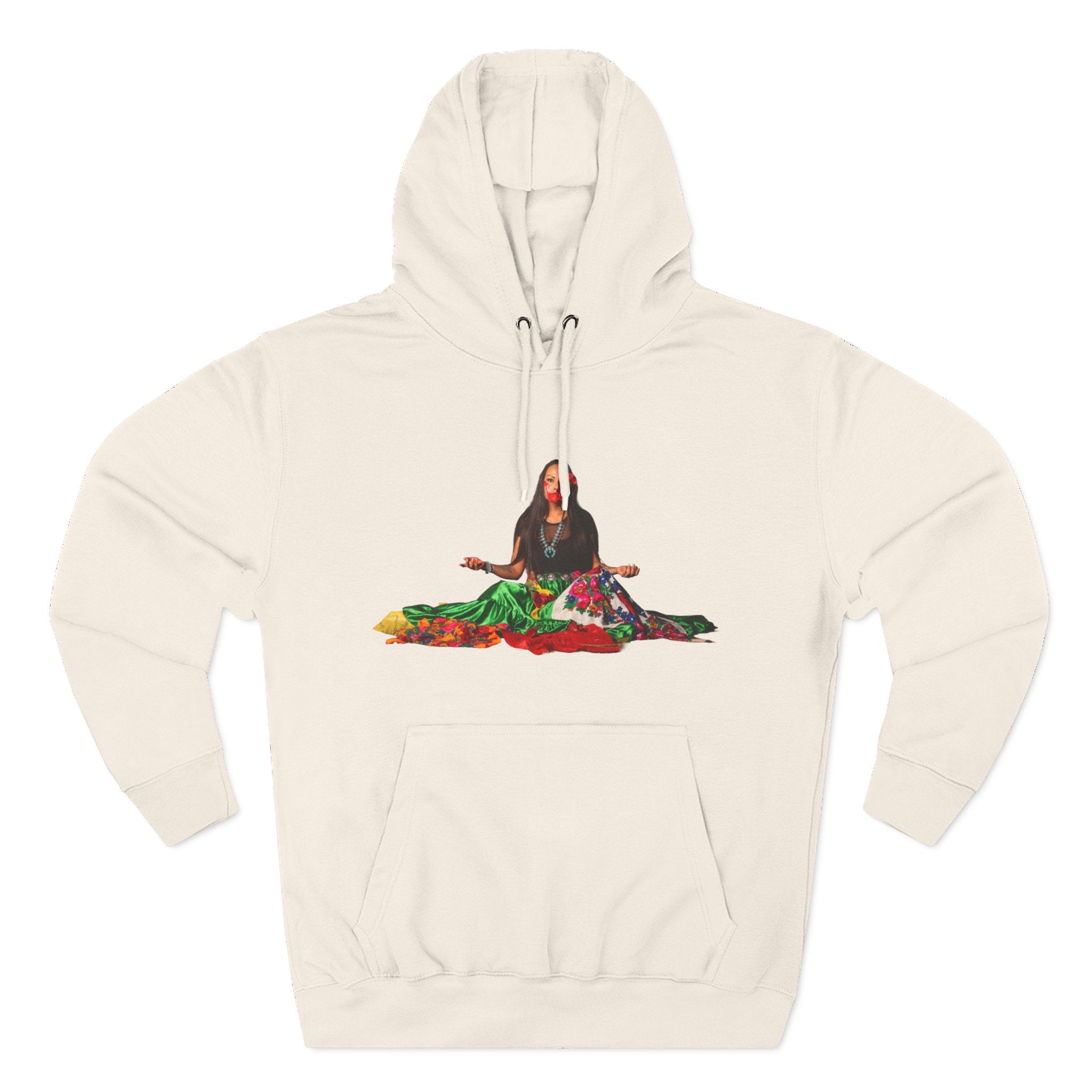 STOP MURDER: Diné - Limited Edition: Nikki- by Nicholas Harvey- Three-Panel Fleece Hoodie, Unique Gift for Artists, Comfortable Casual Wear