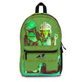 Star Wars Pilot & Bounty Hunter Graphic Backpack — 'Game For The' Retro Green Print