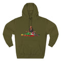 STOP MURDER: Diné - Limited Edition: Nikki- by Nicholas Harvey- Three-Panel Fleece Hoodie, Unique Gift for Artists, Comfortable Casual Wear