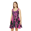 Baddies Mürder Crüe by Factor VIII- Graphic Women's Skater Dress, Trendy Casual Wear, Festival Outfit, Summer Dress, Art Inspired Fashion, Unique Party Dress