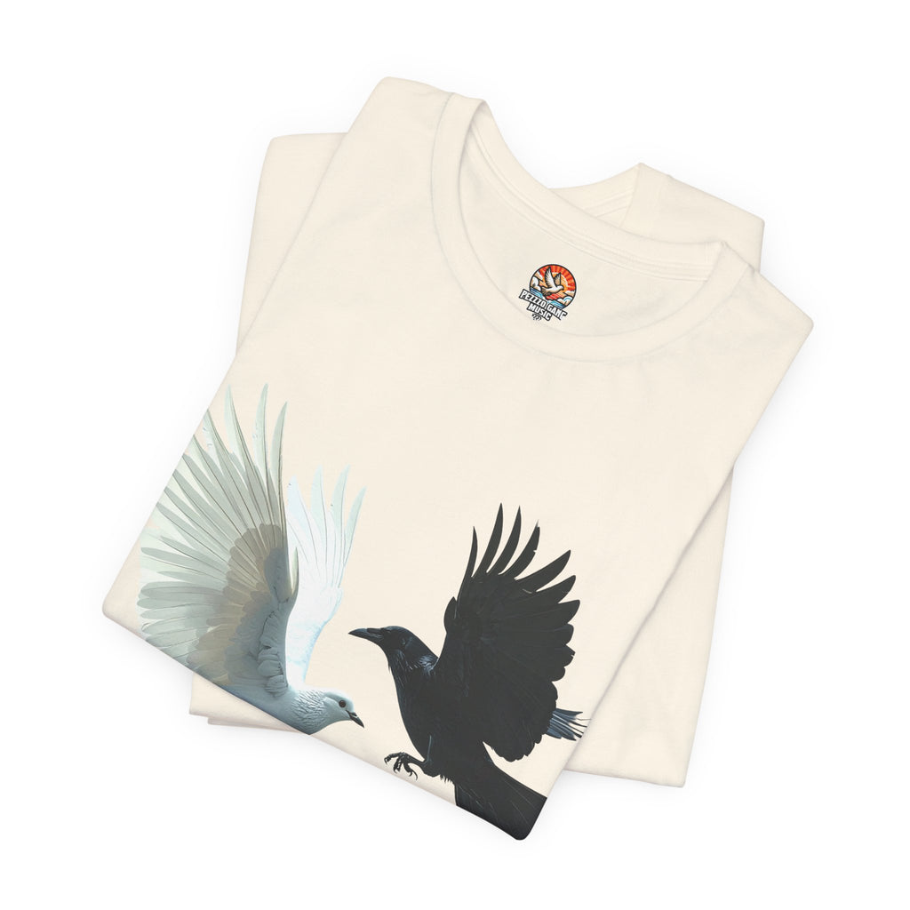 Pezzzo Gang & Mürder Crüe Crow Dove Collaboration Unisex Jersey Short Sleeve Tee