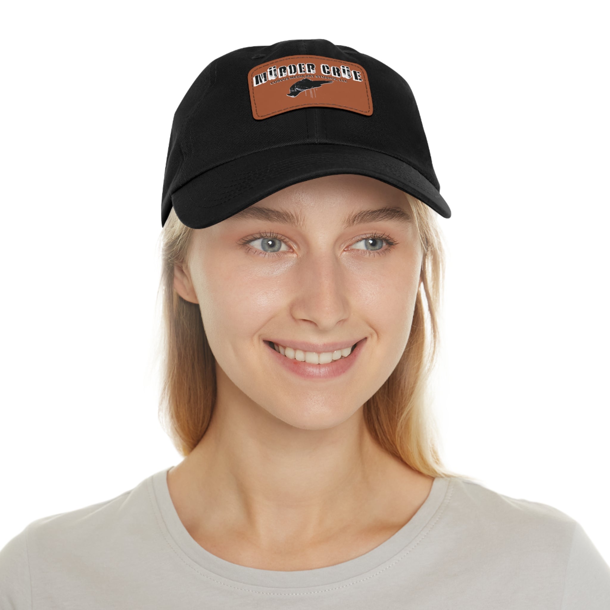 Mürder Crüe by Corvus- Dad Hat with Leather Patch - Perfect for Outdoor Adventures, Birthdays, and Everyday Wear, Casual Hat, Unique Gift, [...]