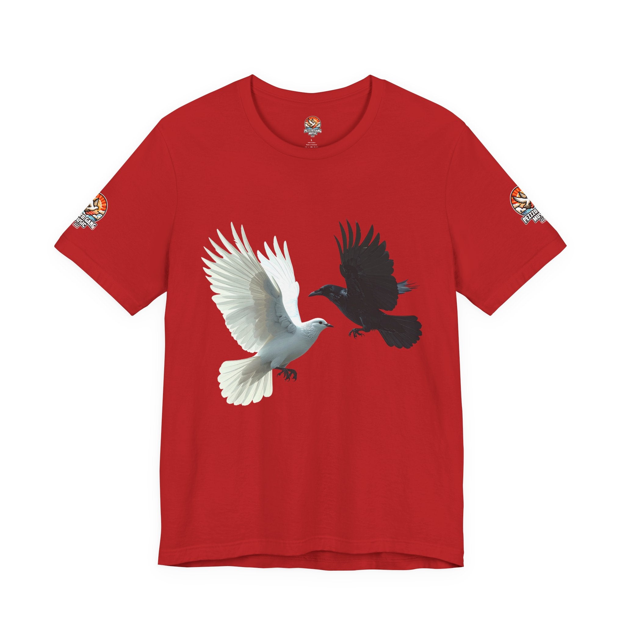 Pezzzo Gang & Mürder Crüe Crow Dove Collaboration Unisex Jersey Short Sleeve Tee