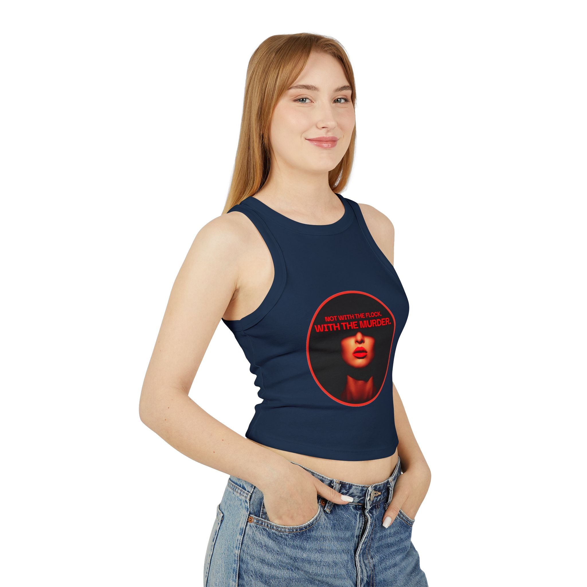 Not with the flock Racer Tank