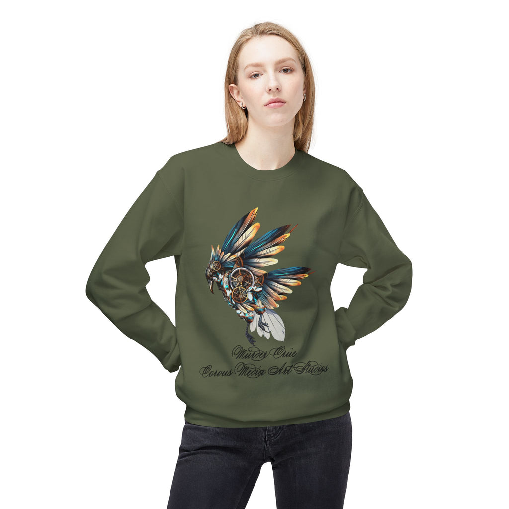 Native Dreamcatcher Eagle Crewneck Sweatshirt – 'Protect Our Cousins, Watch Our Futures'