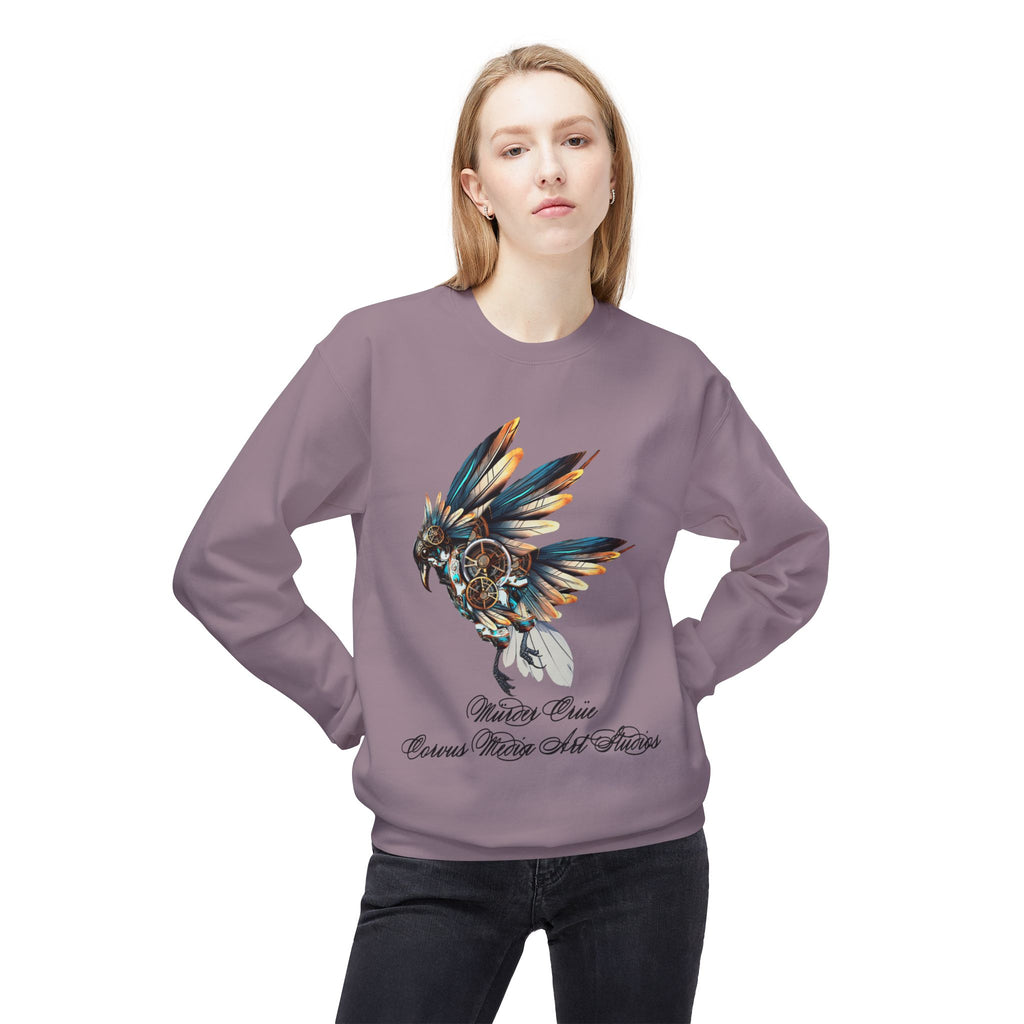 Native Dreamcatcher Eagle Crewneck Sweatshirt – 'Protect Our Cousins, Watch Our Futures'